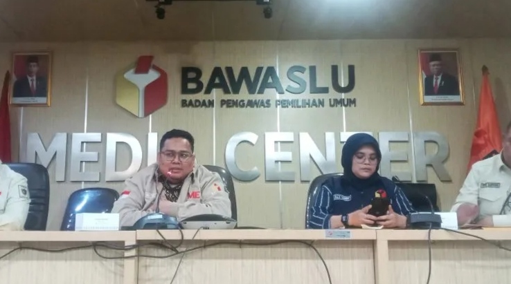 Konferensi pers Bawaslu RI, di Jakarta. | Antara