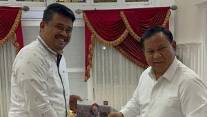Prabowo Subianto dan Bobby Nasution.