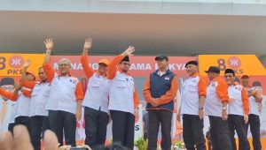 BAKAL calon presiden PKS Anies Baswedan di Apel Siaga di Stadion Madya Gelora Bung Karno (GBK), Senayan, Minggu, 26/2/2023, pagi. | Ist
