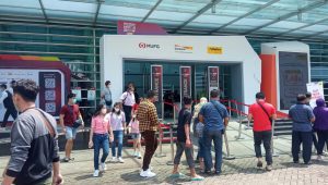 Indonesia International Motor Show (IIMS) 2023 di Jiexpo Kemayoran, Sabtu, 18/2/2023.