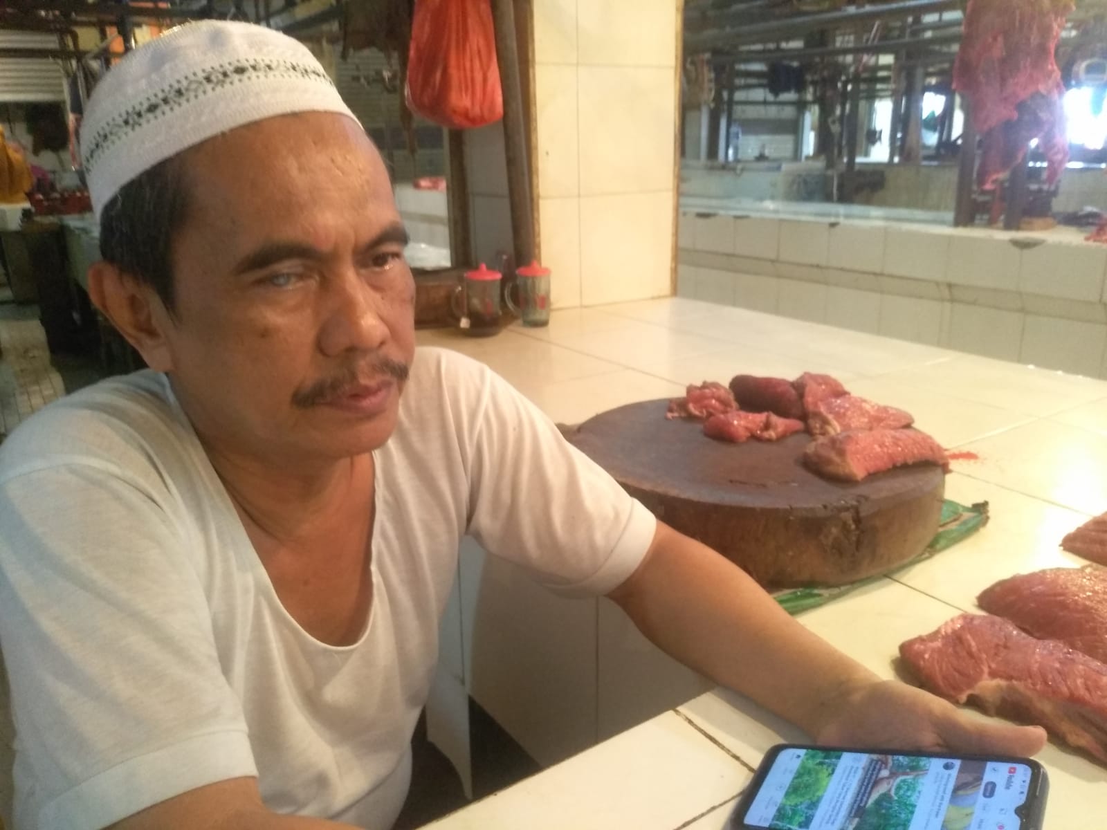 Sebulan Jelang Ramadan, Harga Daging di Pasar Kramat Jati Stabil