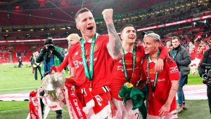 Skuat MU juarai Carabao Cup 2023