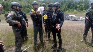 Satgas Damai Cartenz di Distrik Paro, Nduga, Papua Pegunungan.