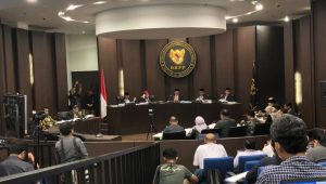 Suasana sidang dugaan Pelanggaran Kode Etik Pemilu