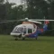 Helikopter yang membawa Kapolda Jatim Irjen Pol Toni Hermanto mendarat darurat di lapangan Desa Rejotangan, Tulungagung. | ist