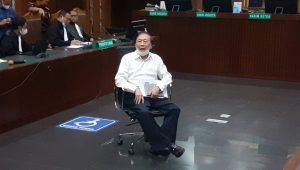 Surya Darmadi jelang pembacaan vonis di Pengadilan Negeri Jakarta Pusat