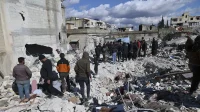 Bayi perempuan ditemukan di puing puing gempa Suriah
