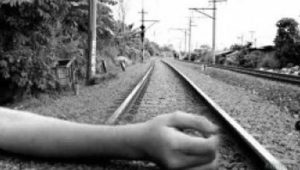 Ilustrasi jasad di rel kereta