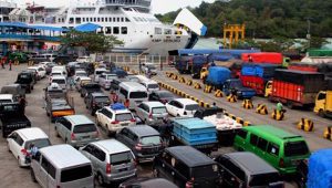 Ilustrasi mudik di Pelabuhan Bakauheni