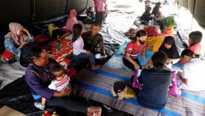 Kondisi pengungsi gempa Jayapura. | ist