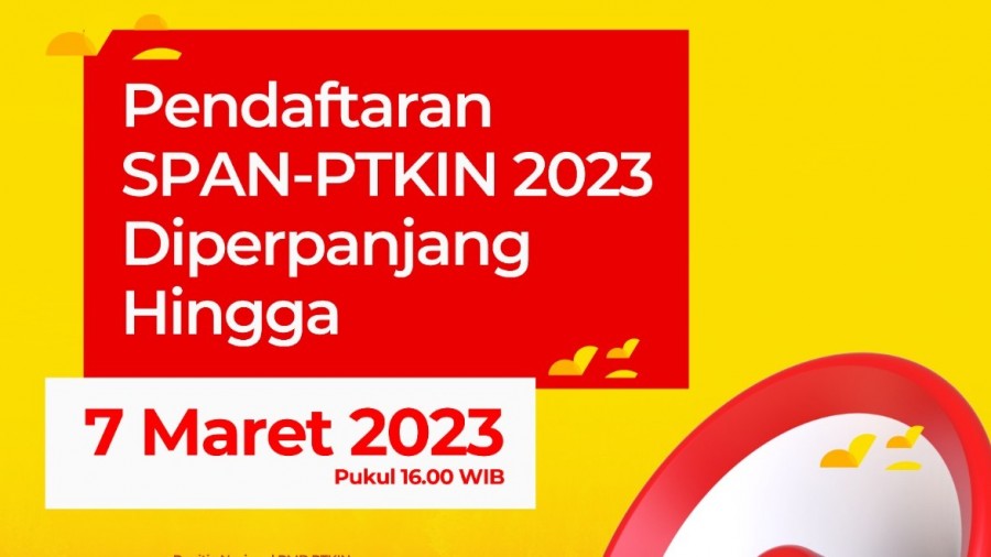 Pengumuman! Pendaftaran SPAN PTKIN Diperpanjang Sampai 7 Maret 2023