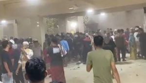 Runtuhnya kubah Masjid Ittifaqul Jamaah