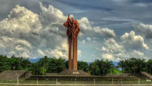 Monumen Bandung Lautan Api di Tegalega. Simbol peringatan peristiwa Bandung Lautan Api. | Ist