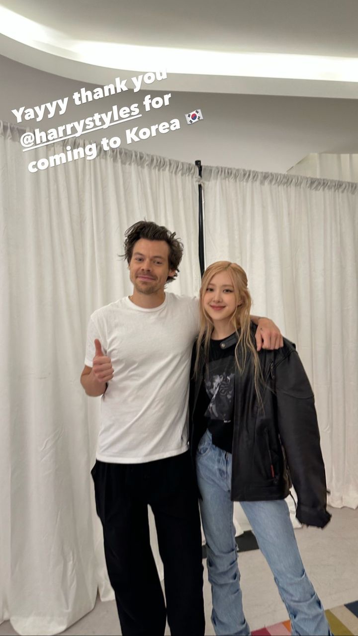 Rose BLACKPINK dan Harry Styles | Instagram