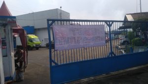 Kondisi Gudang Pasar Induk Beras Cipinang setelah kebakaran |