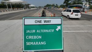 Kementerian Perhubungan kemungkinan bakal menerapkan kebijakan one way (satu arah) di tol Trans Jawa. | Ist