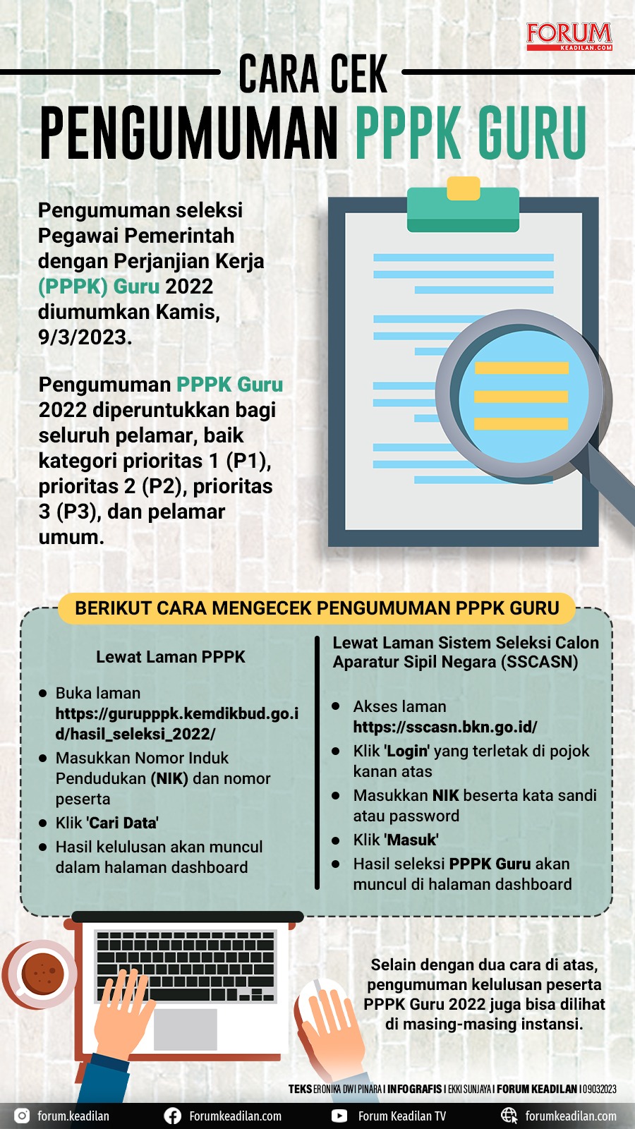 Cara Cek Pengumuman PPPK Guru | ist