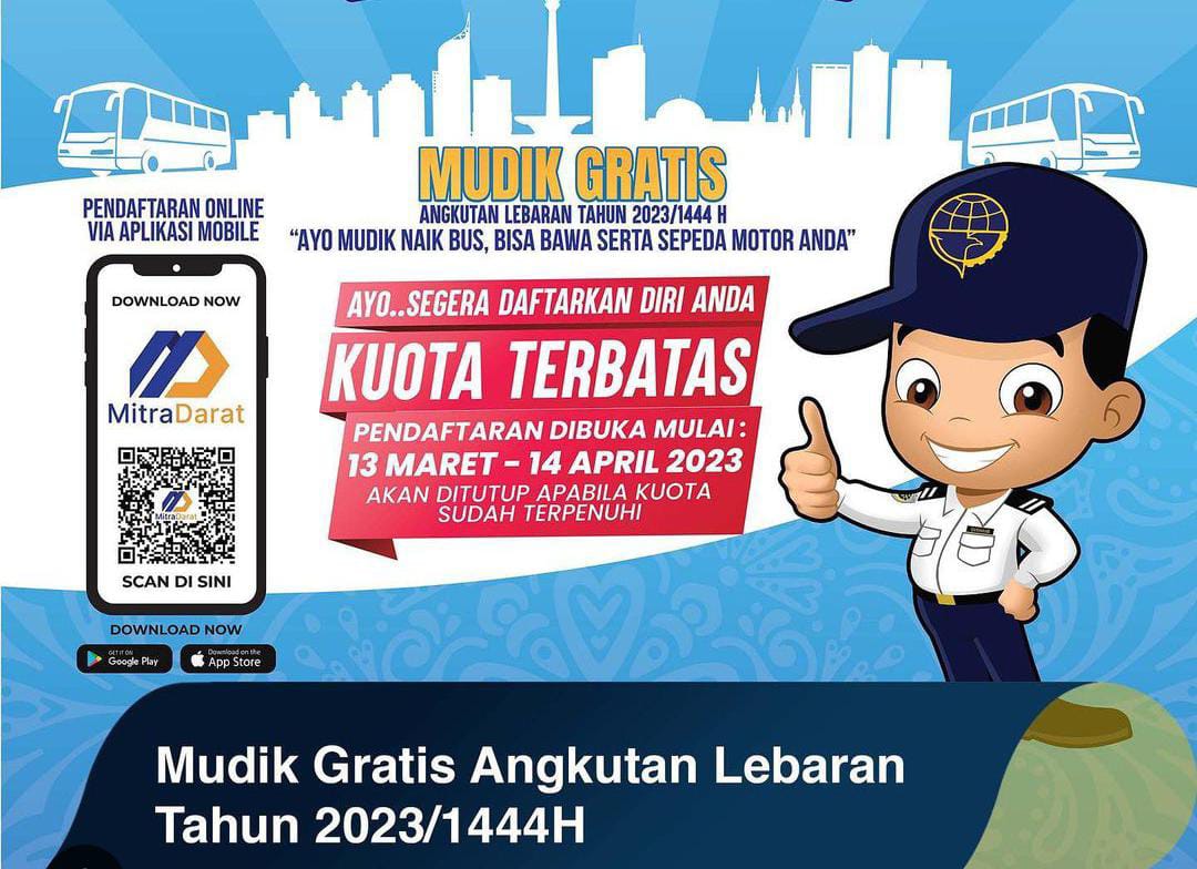 Mudik Gratis dari Kemenhub Dibuka Besok! Ini Syarat dan Cara Daftarnya