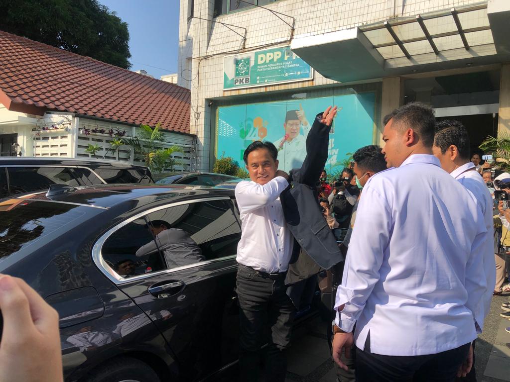Yusril Ihza Mahendra Tiba di DPP PKB