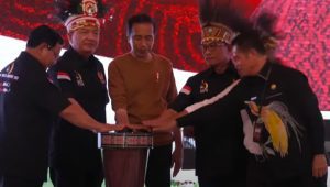 Presiden Joko Widodo meresmikan Papua Youth Creative Hub. | YouTube Setpres