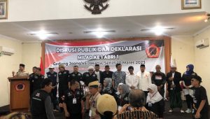 Pakar hukum tata negara Refly Harun saat menghadiri diskusi publik, Senin, 20/3/2023 | Merinda Faradianti/forumkeadilan.com