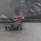 Tangkapan layar video amatir saat Kapal Jukung MS Pelita Berkah terbakar di perairan Sungai Musi, Palembang, Sumatera Selatan, Kamis, 13/4/2023. | Antara