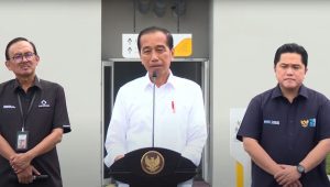 Jokowi resmikan apartemen milenial yang dekat dengan Stasiun Pondok Cina, Kamis, 13/4/2023