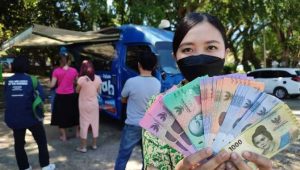 Ilustrasi penukaran uang baru. | ist