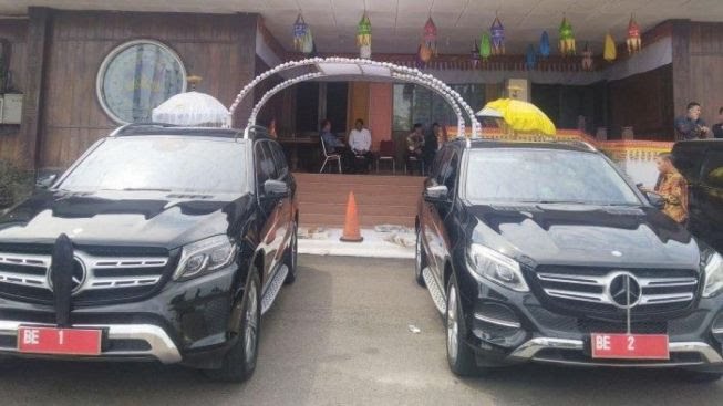 Duh! Mobil Dinas Gubernur dan Wagub Lampung Nunggak Pajak