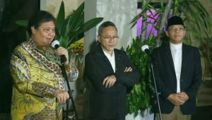 Airlangga Hartarto, Zulkifli Hasan, dan M Mardiono. | Ist