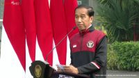 Presiden Republik Indonesia Joko Widodo resmi lepas kontingen Indonesia untuk berjuang di SEA Games 2023 Kamboja. | Sekretariat Presiden