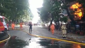 Kebakaran gudang cat di Penjaringan, Jakarta.| Ist