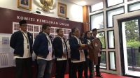 Partai Garuda mendaftarkan 582 bakal calon legislatif (bacaleg) ke Komisi Pemilihan Umum (KPU), Kamis, 11/5/2023 | Novia Suhari/forumkeadilan.com