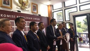 Partai NasDem mendaftarkan calegnya ke KPU. | Novia Suhari/Forum Keadilan
