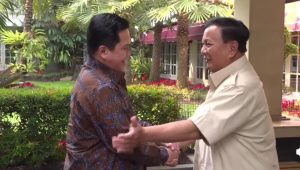 Pertemuan antara Erick Thohir dan Prabowo Subianto