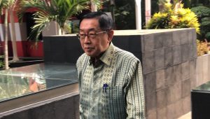 Bos Maspion Alim Markus usai menjalani pemeriksaan di KPK