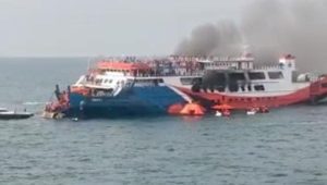 KMP Royce 1 terbakar. | Ist