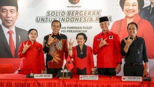 Megawati deklarasi PDI Perjungan mengusung Ganjar Pranowo sebagai Capres. | Dok PDIP