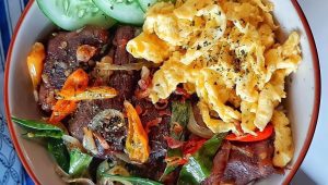 Nasi lidah sapi. | Ist