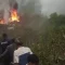 Helikopter latihan jatuh di Ciwidey
