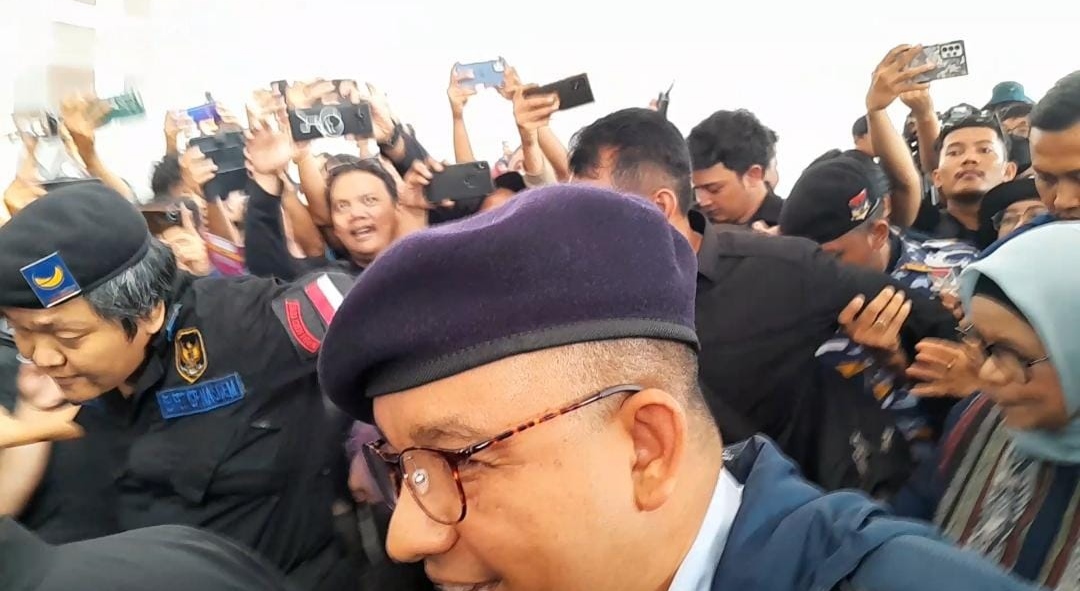 Surya Paloh dan Anies Baswedan Tiba di GBK