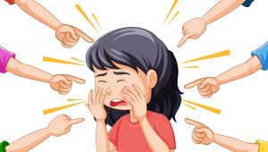 Ilustrasi anak dibully