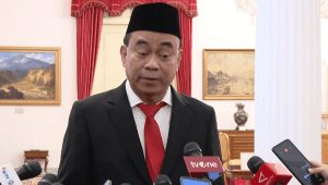 Budi Arie Setiadi usai dilantik sebagai Menteri Komunikasi dan Informatika (Menkominfo) di Istana Negara, Jakarta Pusat, Senin, 17/7/2023 | YouTube Sekretariat Presiden
