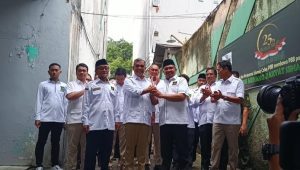 Momen pertemuan Partai Bulan Bintang (PBB) dengan Gerindra