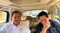 Menteri BUMN Erick Thohir kembali membagikan momen bersama Menteri Pertahanan Prabowo Subianto di Instagram pribadinya