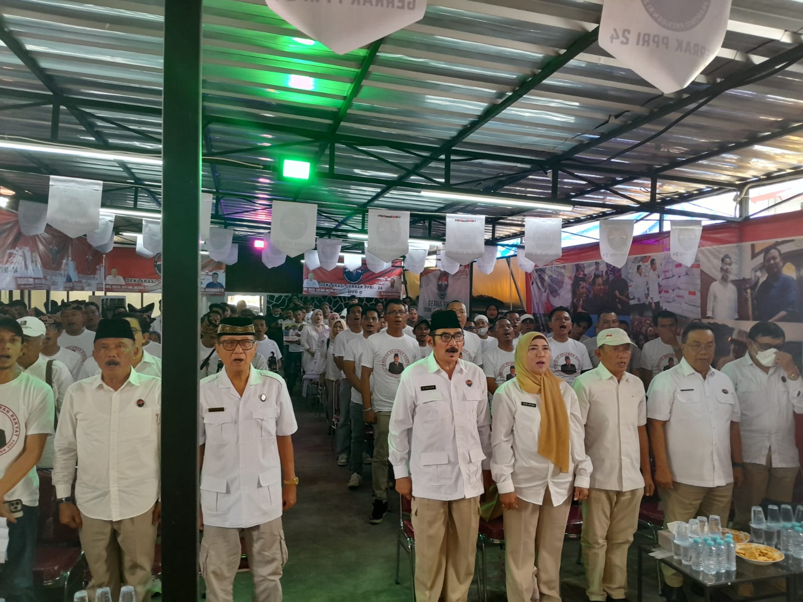 Belasan Pensiunan TNI/Polri Deklarasi Dukung Prabowo Capres 2024