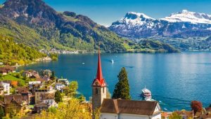 Pemandangan alam di Swiss
