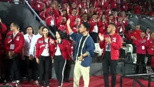 Gibran Rakabuming di acara Kopdarnas PSI
