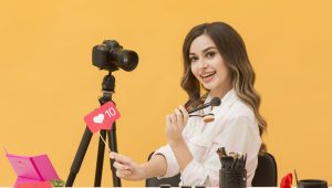 Ilustrasi beauty vlogger
