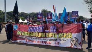 Buruh unjuk rasa tuntut beberapa UU dicabut
